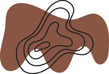 abstract organic shape line