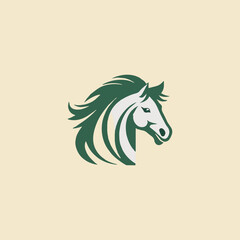 Horse head concept logo design