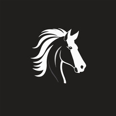 Horse logo template design