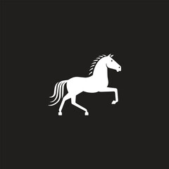 Obraz na płótnie Canvas Vector linear icons and logo design elements - horse vector