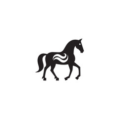Fototapeta na wymiar Elegant horse logo icons. Royal stallion symbol design