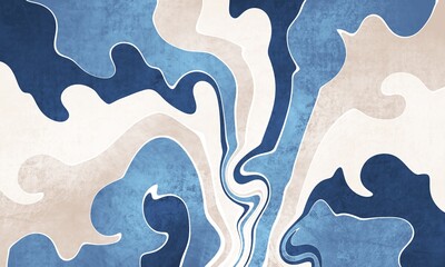 retro vintage background, grungy swirly background, Retro background with curved