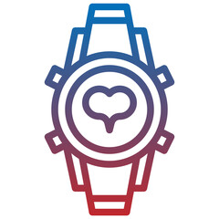 smartwatch line icon,linear,outline,graphic,illustration