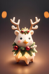 Enchanting Reindeer: A Whimsical Journey in 3D