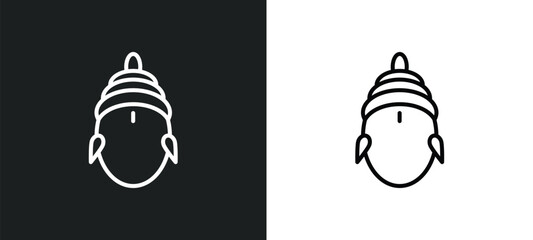 sarai line icon in white and black colors. sarai flat vector icon from sarai collection for web, mobile apps and ui.
