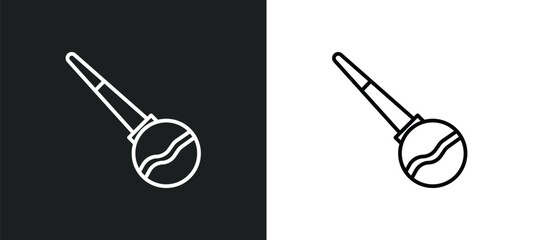 enema line icon in white and black colors. enema flat vector icon from enema collection for web, mobile apps and ui.