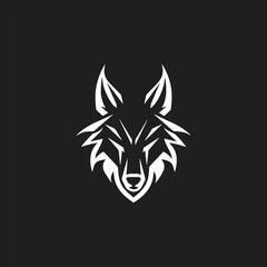Wolf Vintage Logo Stock Vector Template
