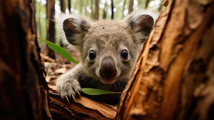 Obraz premium Koala wallpaper, 4k, cute, hd, forest
