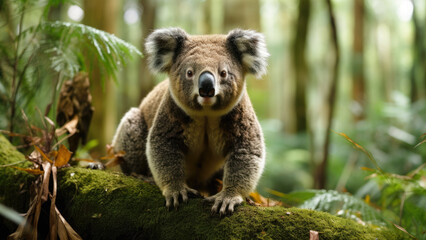 Obraz premium Koala wallpaper, 4k, cute, hd, forest