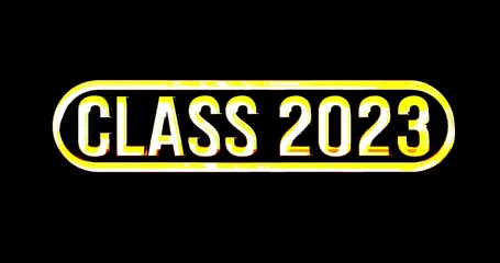 Fototapeta premium Class of 2023. Template for graduation design, party