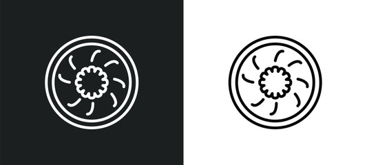 yusheng line icon in white and black colors. yusheng flat vector icon from yusheng collection for web, mobile apps and ui.