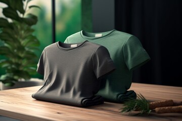 Realistic TShirt Mockup for Branding and Apparel Showcase Created with Generative AI