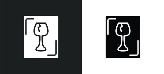 line icon in white and black colors. flat vector icon from collection for web, mobile apps and