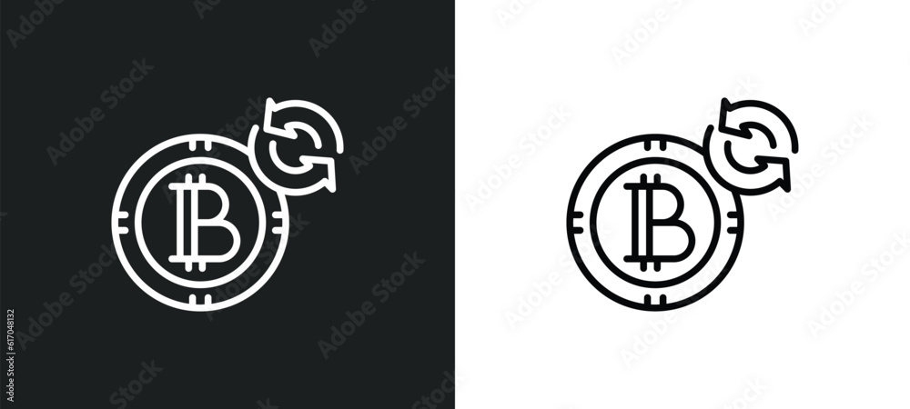 Poster random line icon in white and black colors. random flat vector icon from random collection for web, 