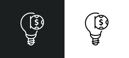 equity line icon in white and black colors. equity flat vector icon from equity collection for web, mobile apps and ui.