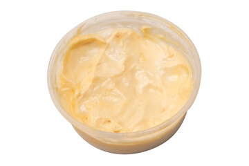 White sauce splashes isolated on white background.