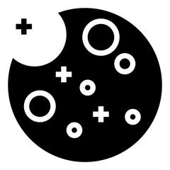MOON line icon,linear,outline,graphic,illustration