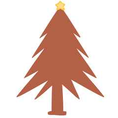 Obraz premium red christmas tree