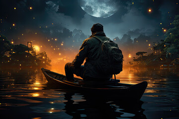 Set sail with a small boat, Generative AI