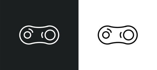cell division line icon in white and black colors. cell division flat vector icon from cell division collection for web, mobile apps and ui.
