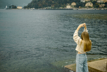 woman on the pier