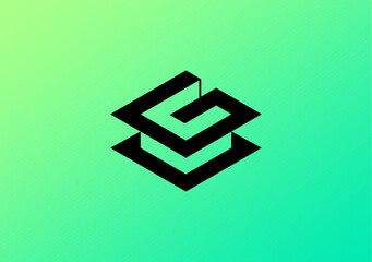 Experience the fusion of data and design with our monogram block data cube letter G logo, symbolizing innovation and intelligence
