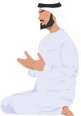 Arab Man Praying 