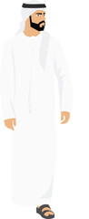 Arab man in white