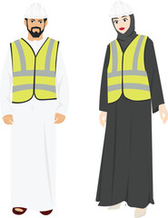 two workers in uniform 
