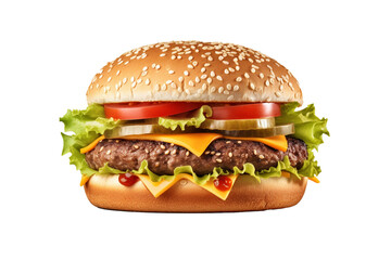 hamburger on a transparent background