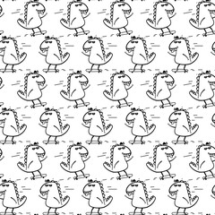 cute dinosaur vector pattern for tee print and background wallpaper