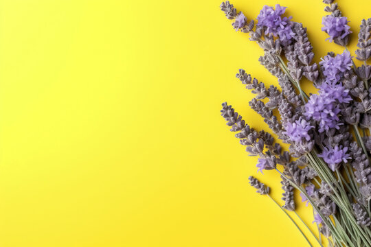 a little lavender on all sides of the picture. AI generative