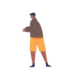 Joyful Black Boy With A Warm Smile, Exuding Confidence And Positivity, While Gesturing With Expressive Hand Movements
