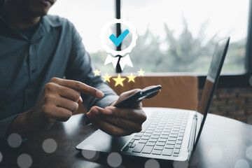 Assurance of quality and standard compliance in the business world. Feedback and satisfaction...