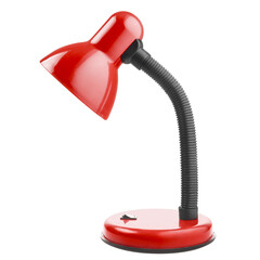 Red table lamp cut out