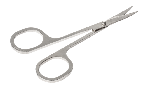 Manicure scissors cut out