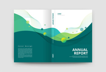 Vector brochure cover design template