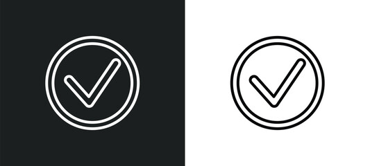 right line icon in white and black colors. right flat vector icon from right collection for web, mobile apps and ui.