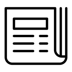 Fototapeta premium Newspaper icon