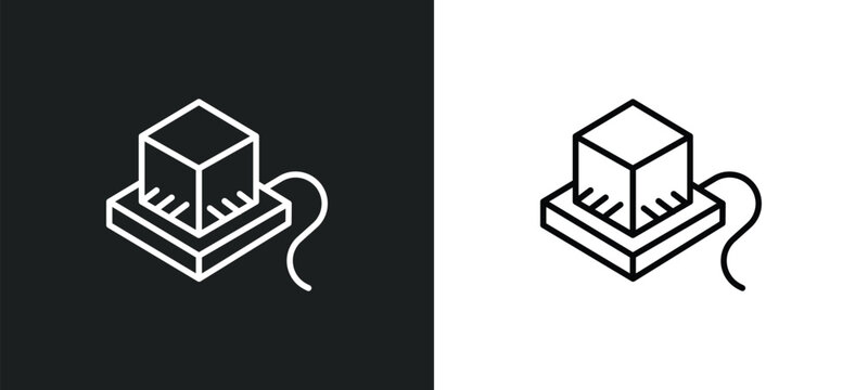 tefilin line icon in white and black colors. tefilin flat vector icon from tefilin collection for web, mobile apps and ui.
