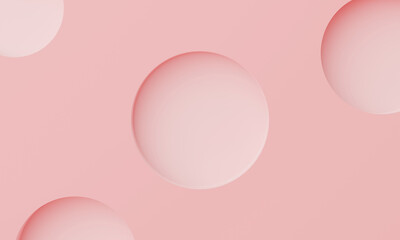 3D render, Minimal abstract pastel empty wall with display space for mock up and banner product presentation. Blank poster wall screen background