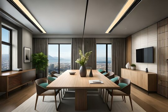 beautiful interior design and wallpaper Generative Ai technology