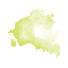 watercolor olive green background splash and stain vector