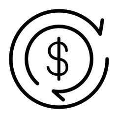 Currency exchange icon