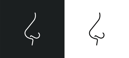 e side view line icon in white and black colors. e side view flat vector icon from e side view collection for web, mobile apps and ui.