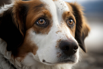 dog begging. Generated by AI.