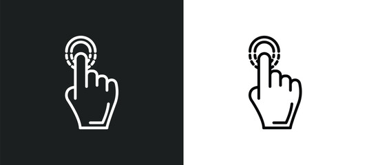 drag down line icon in white and black colors. drag down flat vector icon from drag down collection for web, mobile apps and ui.