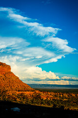 sunset in the desert