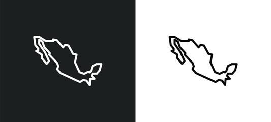 mexican line icon in white and black colors. mexican flat vector icon from mexican collection for web, mobile apps and ui.
