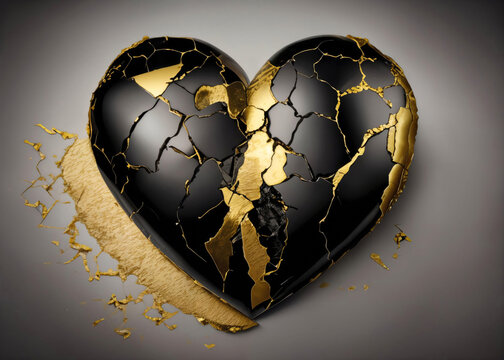 Black Broken Heart Images – Browse 40,044 Stock Photos, Vectors, and Video